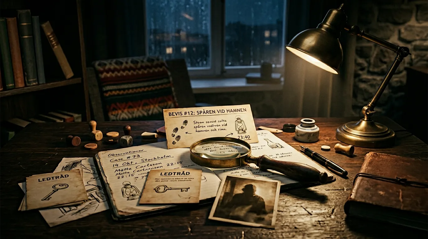 Bästa deduktionsspelen 2026 — Logik, ledtrådar och mysterier